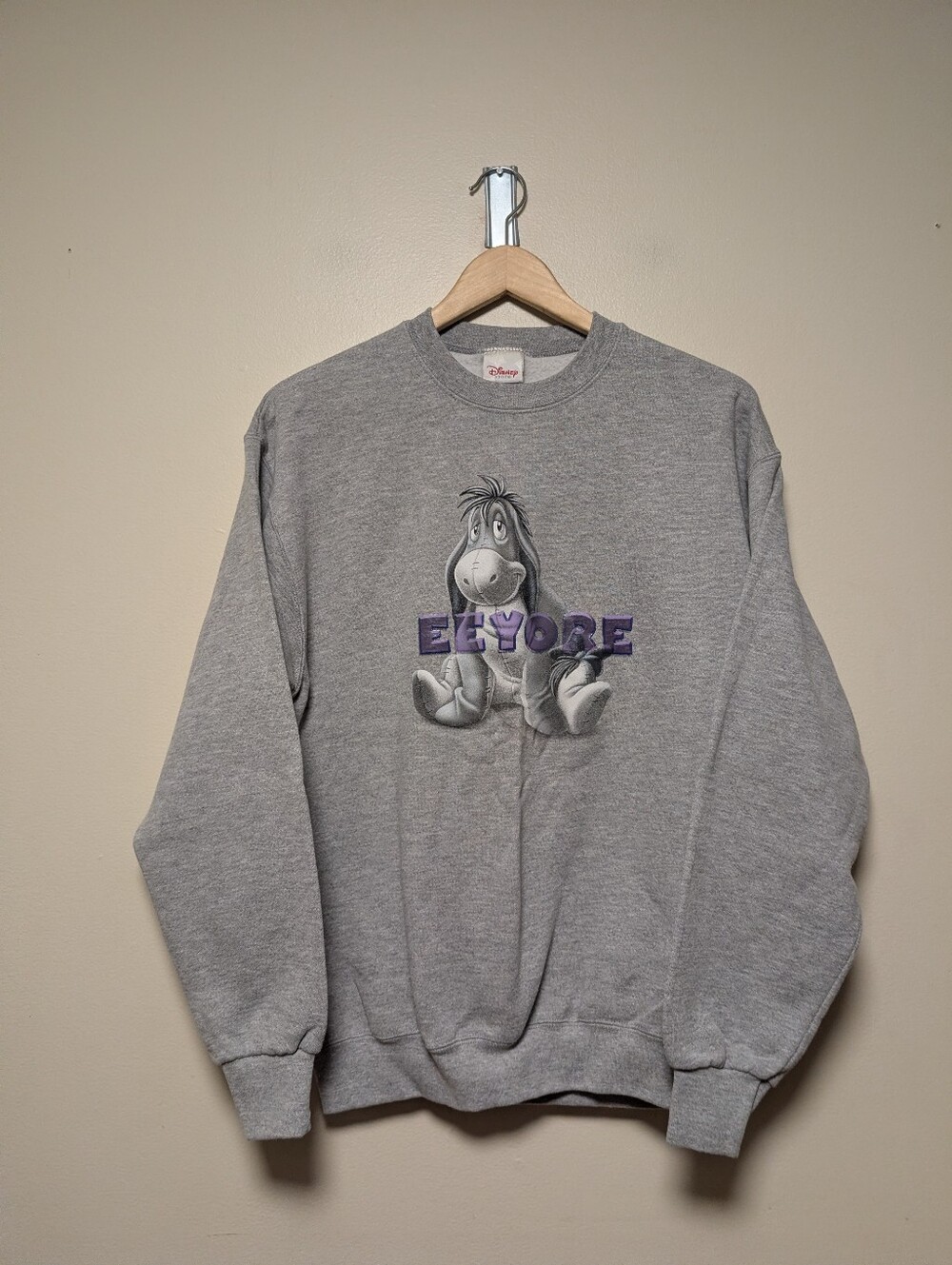 Disney Store Eeyore Gray Crewneck Sweatshirt Size M Winnie the Pooh